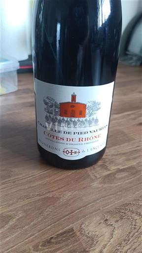 Rhônedalen Côtes-du-rhône J. Lenoir Chapelle de Pied Vaurias Ikke-årgang