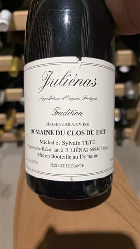 Beaujolais Juliénas Domaine Clos du Fief Tradition 2018