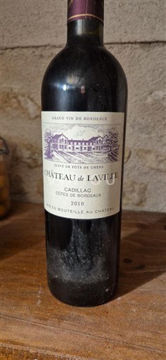 Bordoja Cadillac-kodra-të-Bordeaux-së Château Laville Élevé en Fûts de Chêne 2010