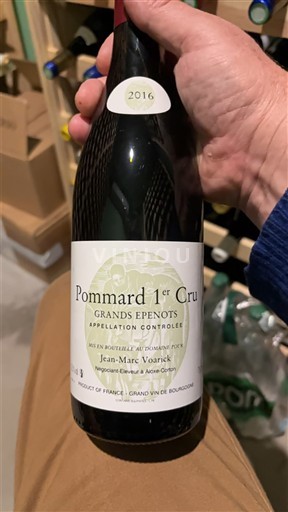 Vin Rouge sec Grands Epenots Jean-Marc Voarick 2016 Frankrike Burgund Pommard AOC Premier Cru