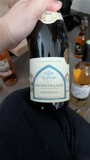 Viinit Blanc sec La Vigne du Cloître 2020 Ranska Burgundi Mâcon ja Mâcon-kylät AOC