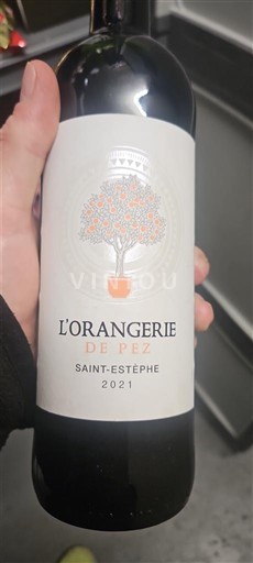 Bordeaux Saint-Estèphe Château Pez L'Orangerie de Pez 2021