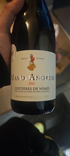 Rhônedalen Costières de Nîmes Mas d' Andrum 2021