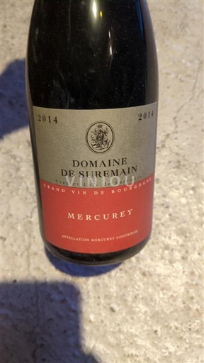 Burgundi Mercurey Domaine Suremain 2014