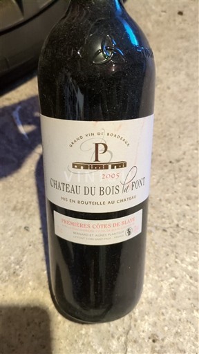 Bordoja E paspecifikuar Château Bois la Font 2005