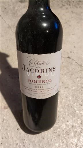 Bordoja Pomerol Château Jacobins 2010