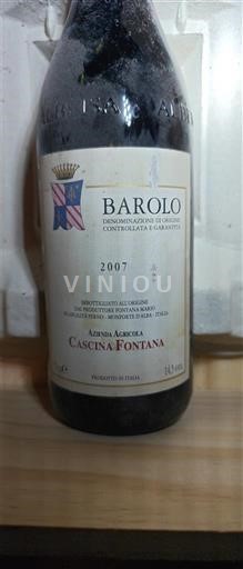 Wines Rouge sec Cascina Fontana 2007 Italy Piedmont Barolo DOCG