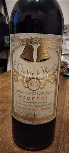 Bordoja Pomerol Le Clocher de Rouget 2000
