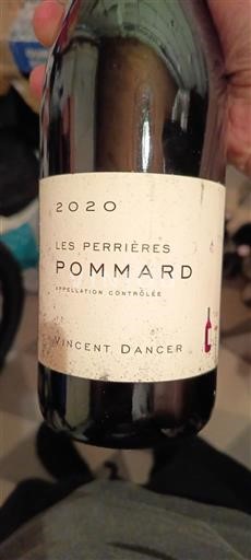 Burgundi Pommard Vincent Dancer Les Perrières 2020