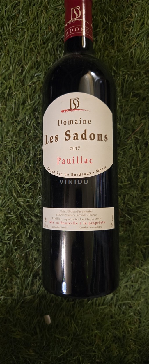 Bordeaux Pauillac Domaine Les Sadons 2017