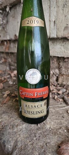 Vin Blanc sec Cattin Frères 2019 Francuska Алзас Rizling AOC