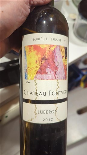 Wijnen Rouge sec Souleù e Terraire Château Fontvert 2012 Frankrijk Rhônevallei Luberon AOC