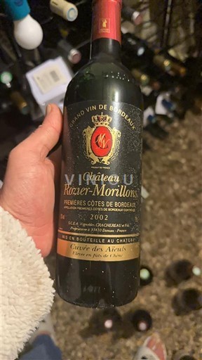 Bordeaux Premières-côtes-de-bordeaux Château Rozier-Morillons des Amis 2002