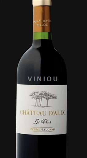 Víno Rouge sec Les Pins Château Alix 2018 Francie Bordeaux Pessac-Léognan AOC