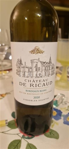 Vini Blanc sec Château Ricaud 2020 Francia Bordeaux Bordeaux bianco AOC