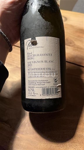 Štajerska Јужна Штајерска Polz Ried Hochgrassnitzberg Sauvignon Blanc 2021