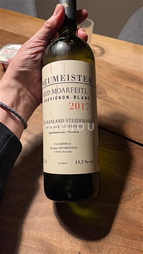 Vin Blanc sec Ried Moarfeitl Sauvignon Blanc Weingut Neumeister 2017 Austri Steiermark Vulkanland Steiermark DAC