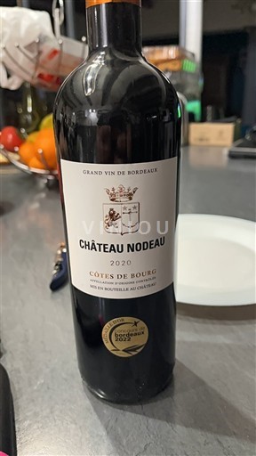 Bordeaux Côtes-de-bourg Château Nodeau 2020