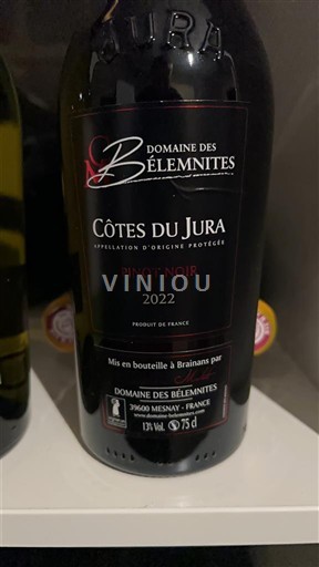 Žura Кот д'Жура Domaine Bélemnites Pinot Noir 2022