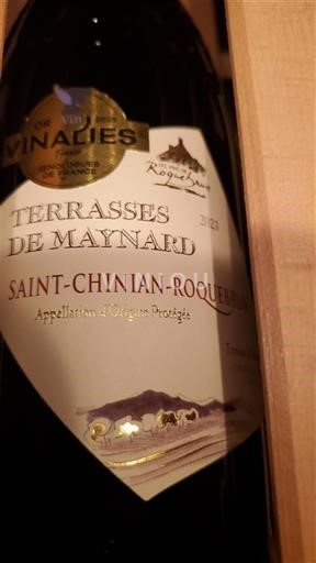 Vin Rouge sec Terrasses de Maynard Roquebrun 2023 Frankrike Languedoc Ikke spesifisert AOC