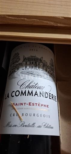 Vinuri Rouge sec Château La Commanderie 2012 Franța Bordeaux Saint-Estèphe AOC