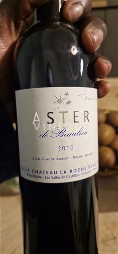 Bordeaux Castillon-côtes-de-bordeaux Château La Roche Beaulieu Aster de Beaulieu 2010