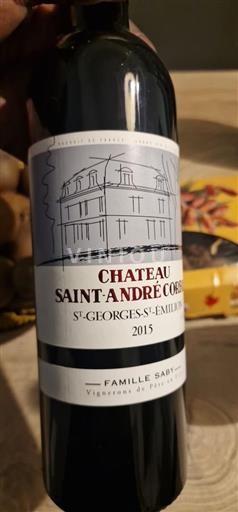 Bordeaux Saint-Georges-Saint-Émilion Château Saint-André Corbin 2015