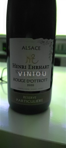 Wines Rouge sec Réserve Particulière Henri Ehrhart 2020 France Alsace Not Specified AOC