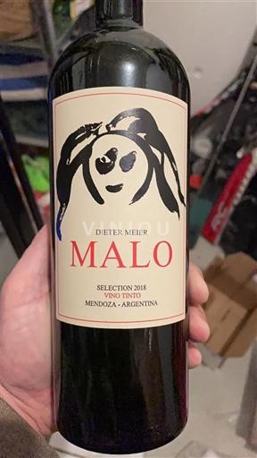 Vin Rouge sec Malo Dieter Meier 2018 Argentine Mendoza