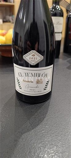 Verërat Rouge sec El Temblón Amatria 2021 Spanjë La Rioja Rioja DO