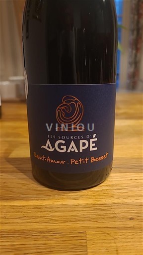 Vina Rouge sec Petit Besset Les Sources d'Agapé Non millésimé Francija Beaujolais Saint-Amour AOC