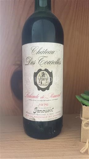 Vin Rouge sec Château Courelles 1976 France Bordeaux Lalande-de-pomerol AOC