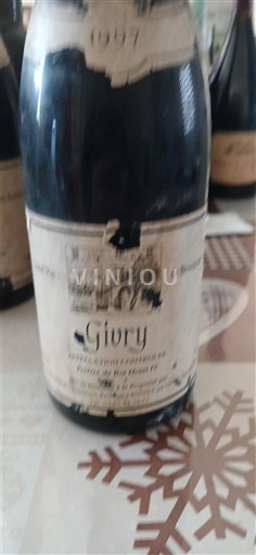Viner Rouge sec Château Pont 1987 Frankrike Burgund Givry AOC