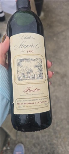 Viner Rouge sec Château Majorelle 1992 Frankrike Bordeaux AOC