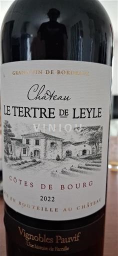 Bordeaux Côtes de Bourg Château Le Tertre de Leyle 2022
