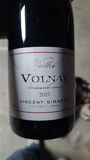 Burgund Volnay Vincent Girardin Les Vieilles Vignes 2021