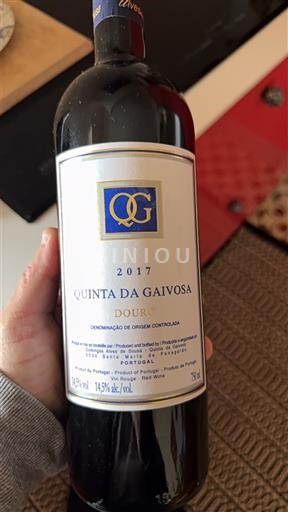 Vine Rouge sec Quinta da Gaivosa 2017 Portugal Douro Vinho de mesa