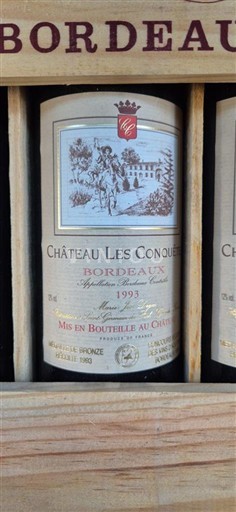 Вина Rouge sec Château Les Conquêtes 1993 Francuska Bordo AOC