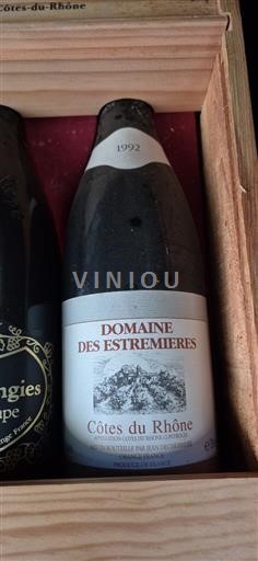 Vallée du Rhône Côtes-du-rhône Domaine Estremieres 1992
