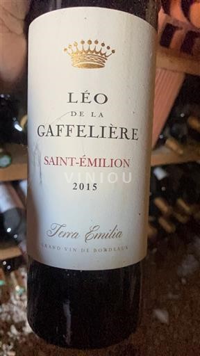 Bordoja Saint-Émilion Léo de la Gaffelière Terra Emilia 2015