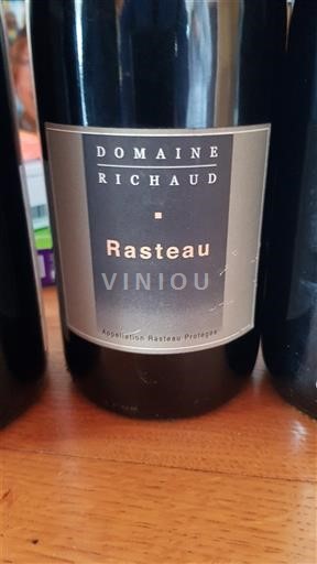 Verërat Rouge sec Domaine Richaud Non millésimé Francë Lugina e Ronës Rasteau AOC