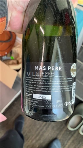 Vera e gazuar Blanc brut Selecció Mas Pere 2020 Spanjë Katalonja Kava DO