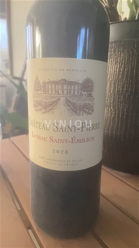 Bordeaux Lussac-saint-émilion Château Saint-Pierre 2023