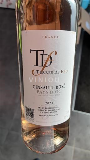 Verërat Rosé sec Terres de Feu 2024 Francë Lengdok dhe Rusionjë Vend e Oksonisë IGP