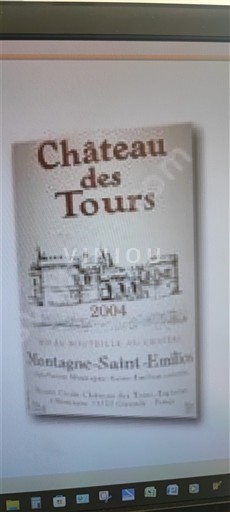 Bordeaux Montagne-Saint-Émilion Château Tours 2007