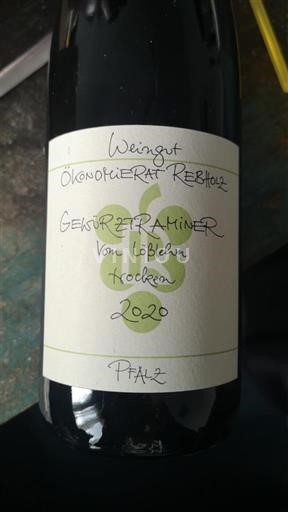 Pfalzi Weingut Ökonomierat Rebholz Gewürztraminer vom Lößlehm trocken 2020