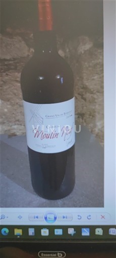 Vinuri Rouge sec Château Moulin Neuf 2019 Franța Bordeaux AOC