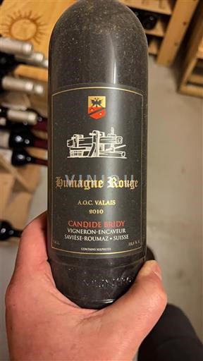 Verërat Rouge sec Humagne Rouge Candide Bridy 2010 Zvicra Valais AOC
