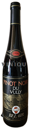Fribourg Vully Cave Bel-Air, R.Chervet, Praz-Vully Pinot Noir 1996