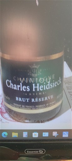 Šumivá vína Blanc brut Brut Réserve Charles Heidsieck 2000 Francie Champagne Šampanské AOC
